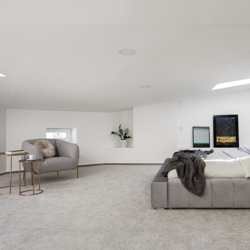 Plush Carpet in Bedroom